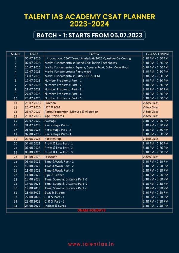 Talent-IAS-Academy-CSAT-Planner-2023-24