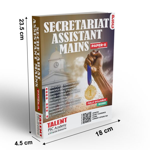 Secretariat Assistant Mains Paper II Special Topics